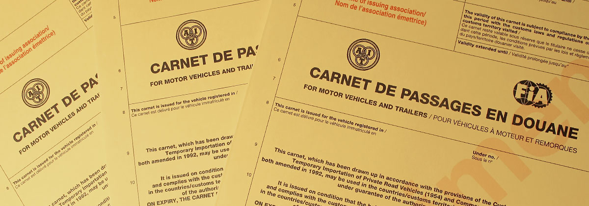 Carnet de Passage en Douanes (CPD)